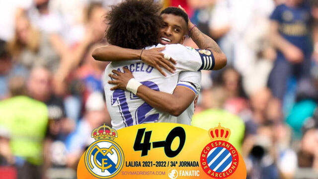 Real Madrid 4 – 0 Espanyol: El Madrid es campeón
