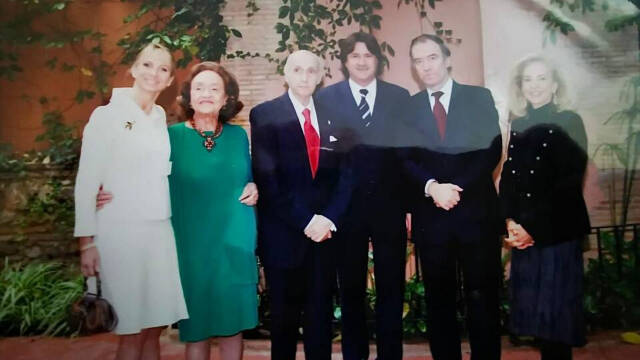Corinna Larsen, el director amigo de Putin Valery Gergiev, Santiago Grisolía y Mayrén Beneyto en el Consell Valencià de Cultura