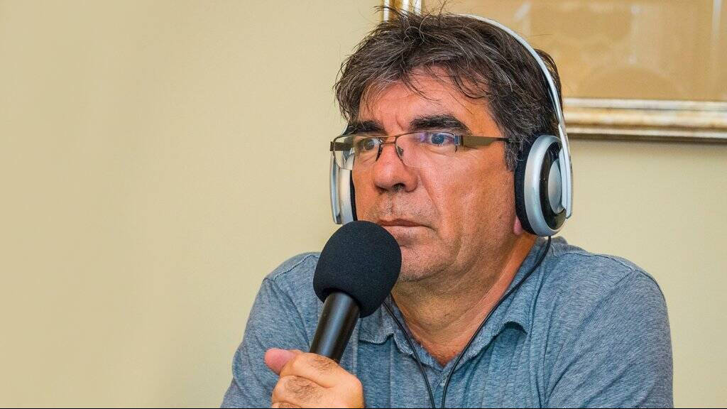 El periodista deportivo Santiago Roldán.
