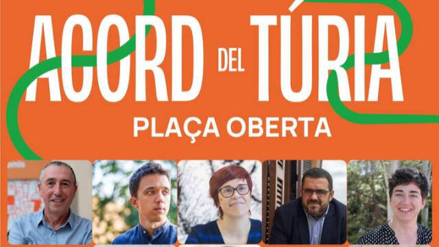 Cartel del acto de Errejón con Compromís en Valencia