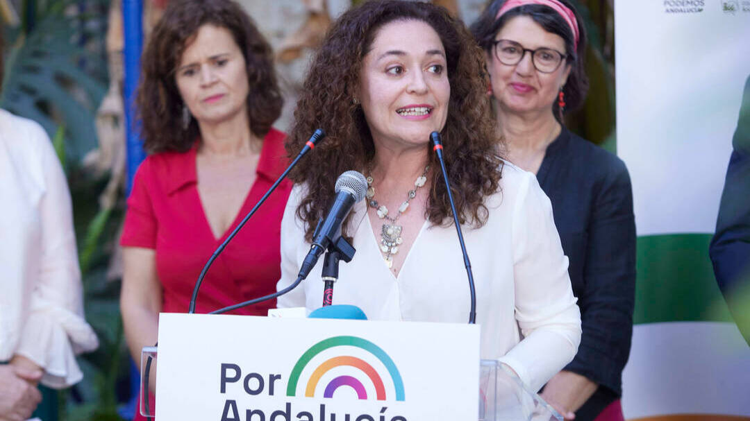 La candidata electoral de la coalición 'Por Andalucía', Inmaculada Nieto.