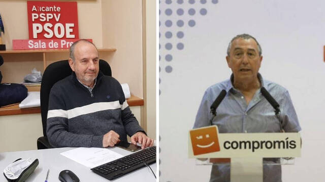 Miguel Millana (PSOE) y Joan Baldoví (Compromís)