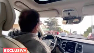 El vídeo desde dentro del coche del Emérito que refleja la alegría por su vuelta 
