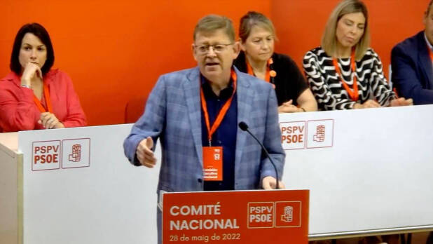 Ximo Puig en el Comité Nacional del PSPV 