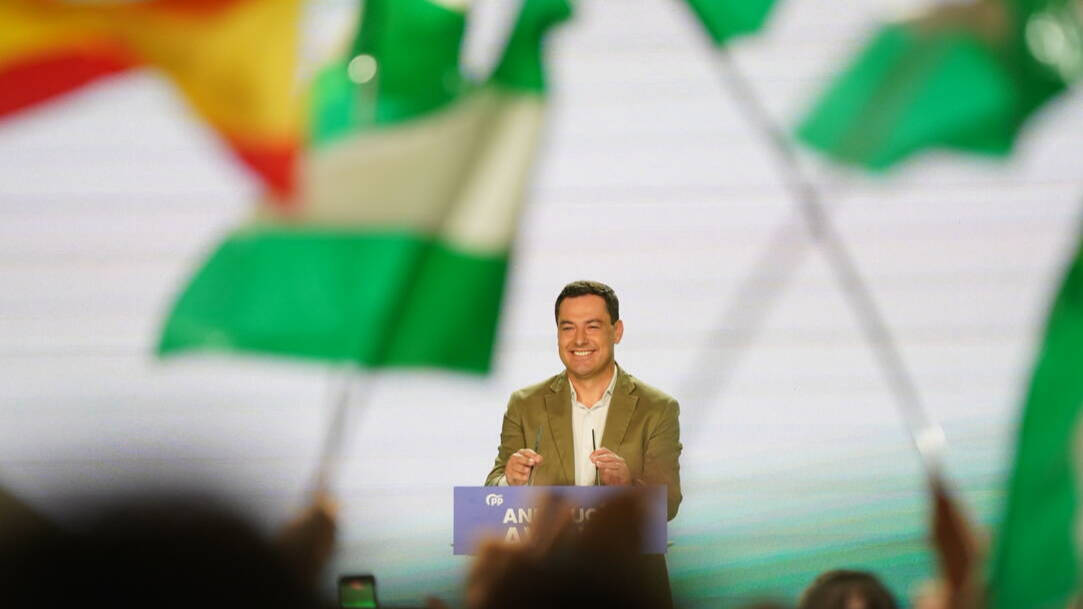 Juanma Moreno, candidato del PP-A a las elecciones y presidente de la Junta de Andalucía.