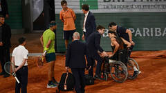 Nadal jugará la final de París tras tres horas de fábula y una lesión de Zverev