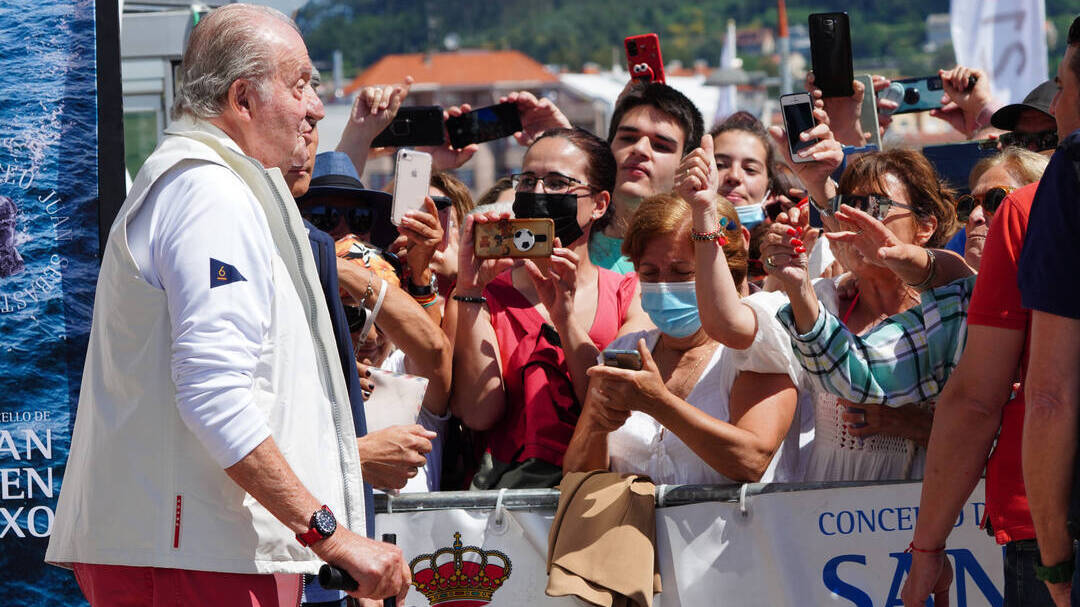 Don Juan Carlos, en su última visita España.