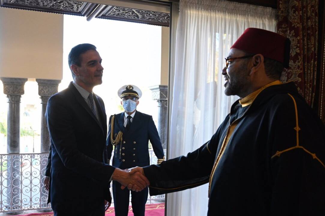 Sánchez en su visita a Marruecos tras el vuelco histórico con el Sáhara.