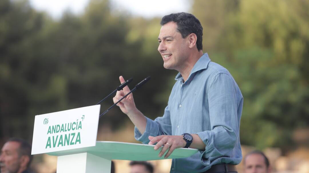Juanma Moreno, candidato del PP-A y presidente de la Junta de Andalucía.