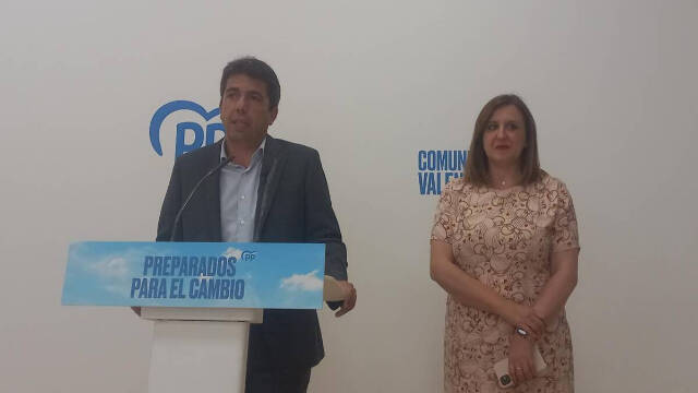 Carlos Mazón y Mª José Catalá, el presidente del PPCV y la portavoz en Las Cortes respectivamente.