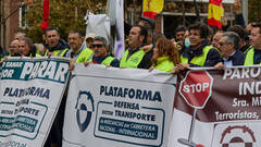 La sombra de la huelga de transporte planea de nuevo sobre una España en crisis