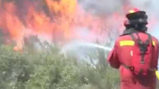 El sobrecogedor vídeo de la UME combatiendo los incendios: 
