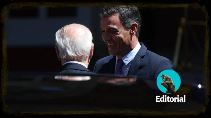 Pedro Sánchez y Joe Biden en Madrid