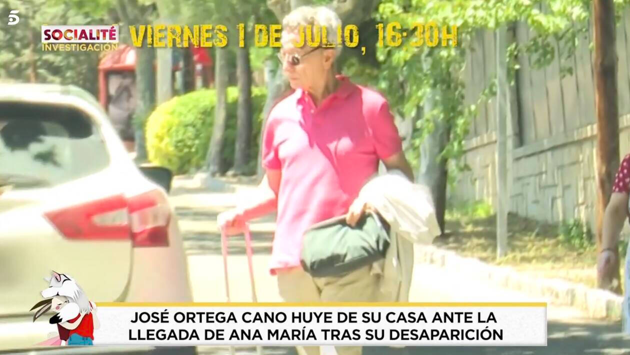 José Ortega Cano con una maleta rumbo a un destino desconocido (Telecinco)