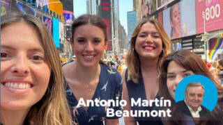 Irene Montero haciéndose selfies en NY con sus amigas y los españoles pasando calamidades