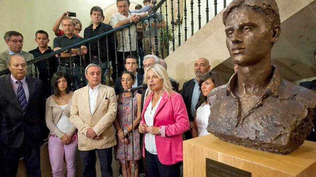 Mari Mar Blanco en el homenaje por el 15 aniversario de Miguel Ángel Blanco
