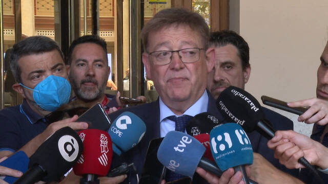 Ximo Puig, presidente de la Generalitat, tras la reunión del Comité de Expertos.