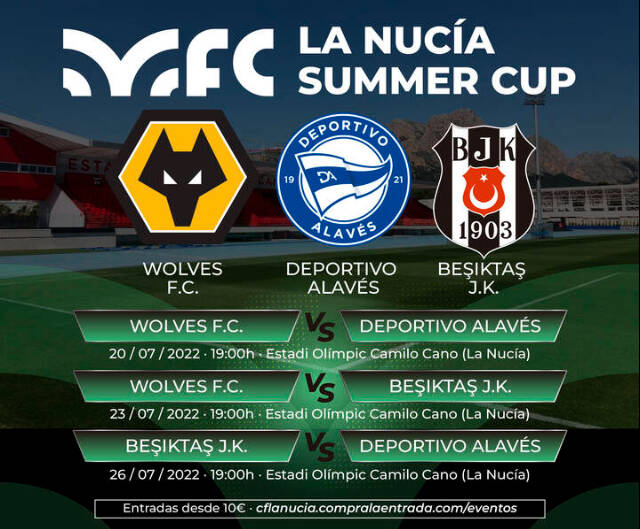 “La Nucía Summer Cup” del 20 al 26 de julio en el Estadi Olímpic Camilo Cano