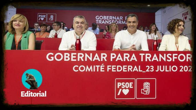 Alegría, Cerdán, Sánchez y Montero en el Comité