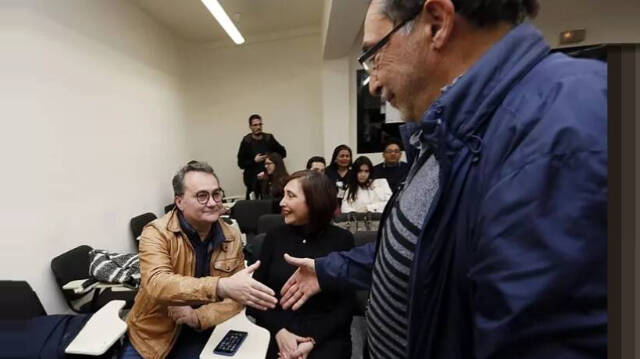 Francesc Sanguino y Ángel Franco tras las elecciones de 2019 / FOTO: Manuel Lorenzo, El Mundo
