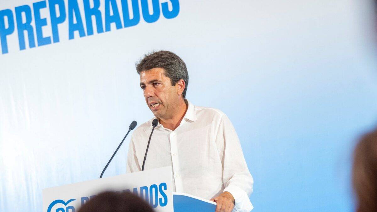 El presidente del Partido Popular de la Comunitat Valenciana, Carlos Mazón.