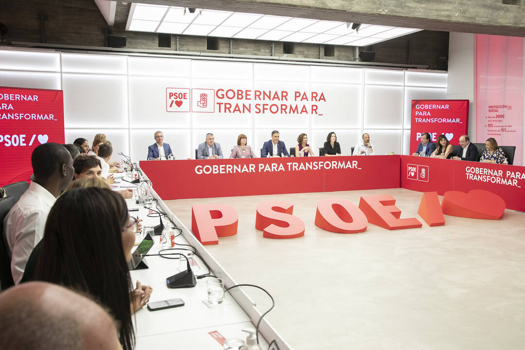 Última reunión de la Ejecutiva Federal del PSOE.