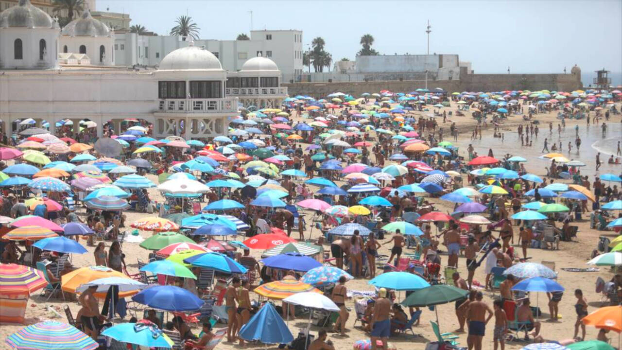 Playa de La Caleta, en Cádiz.