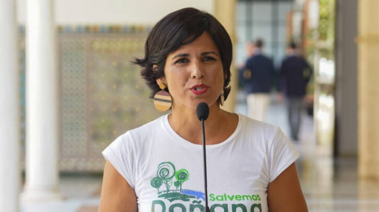 La portavoz de Adelante Andalucía, Teresa Rodríguez.