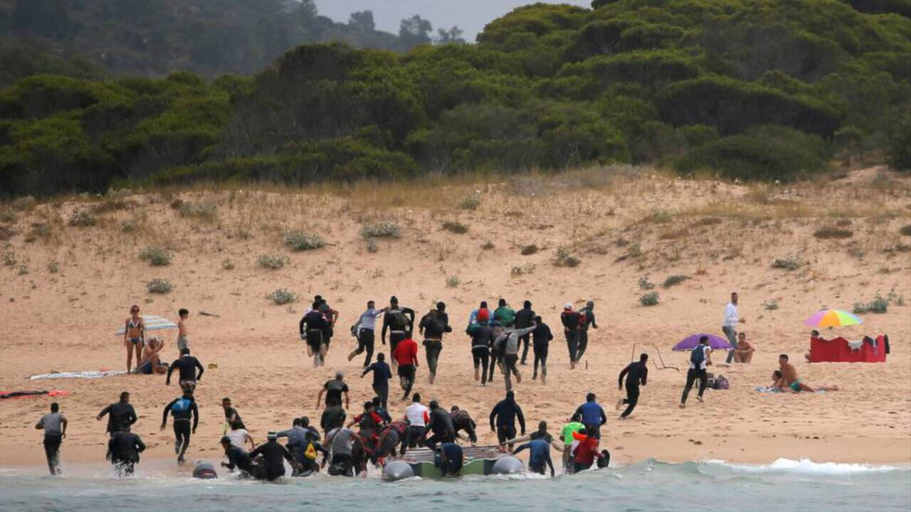 Entrada de inmigrantes ilegales en las costas españolas
