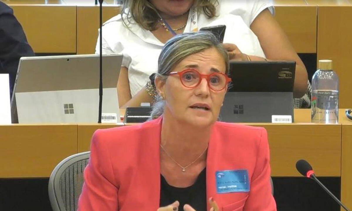 La diputada del PP, Elena Bastidas, en el Parlamento Europeo