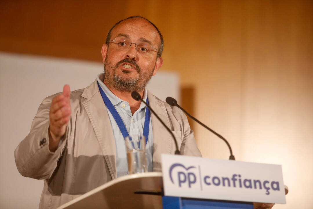 El presidente del PP en Cataluña, Alejandro Fernández.