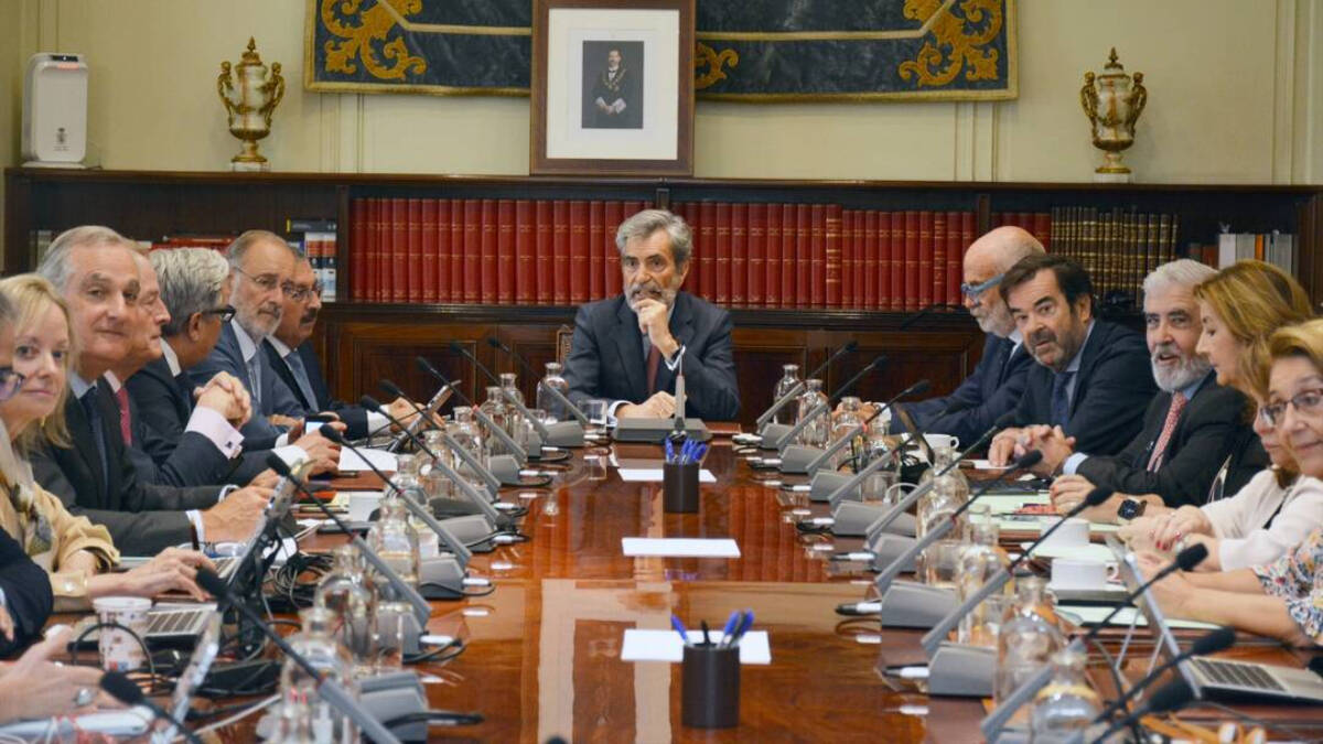 Reunión del CGPJ, presidido por Carlos Lesmes