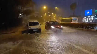 Más de 100l/m2 en una repentina tormenta nocturna en el norte de Alicante