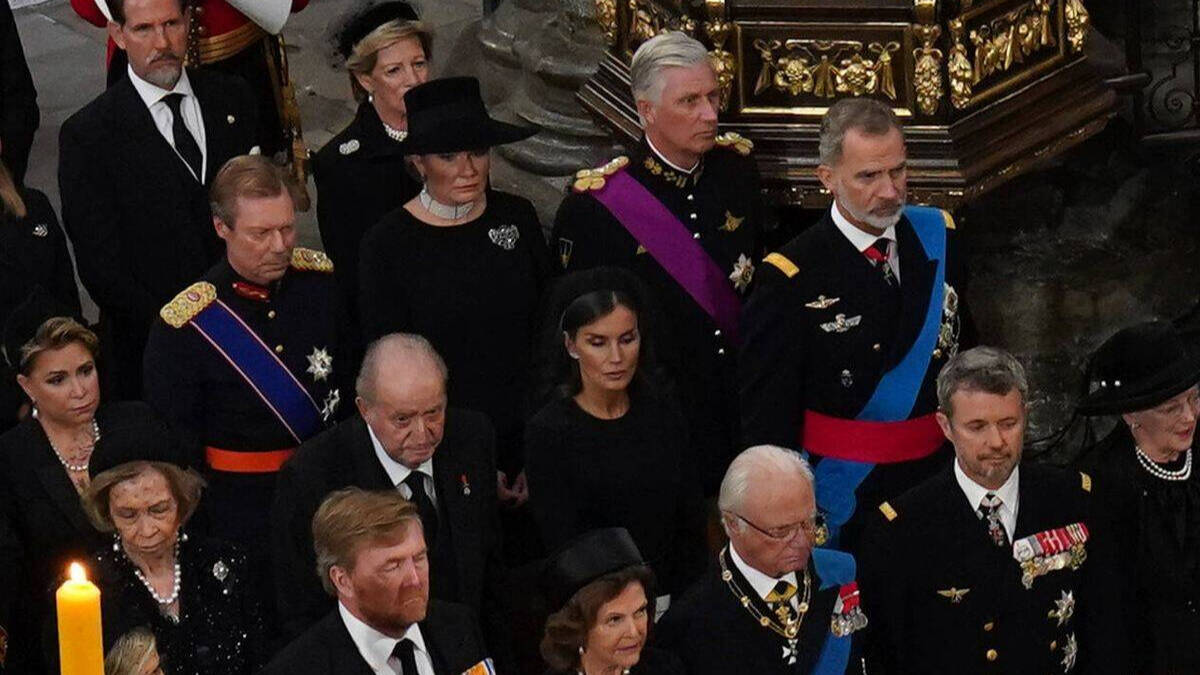 La foto más buscada de la Familia Real española en Westminster.