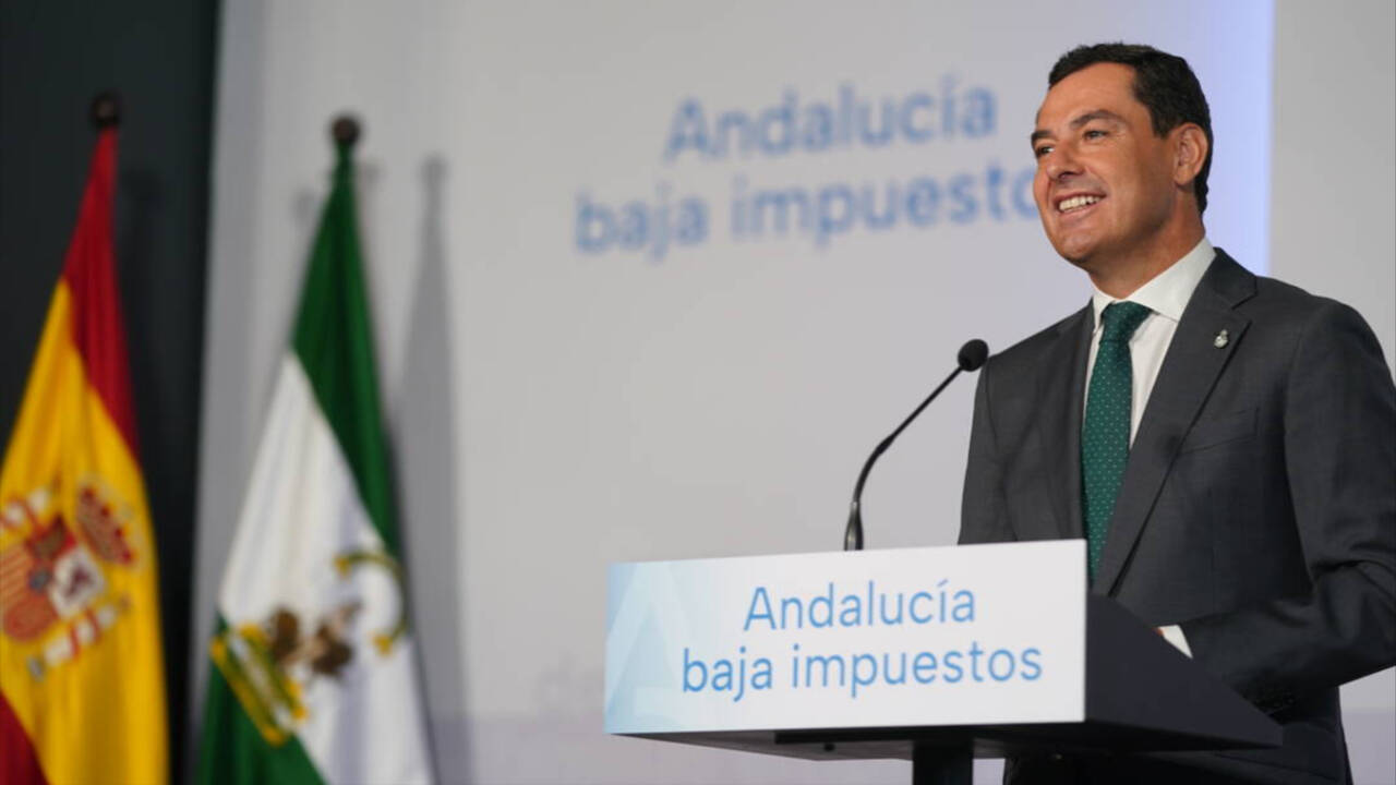 El presidente de la Junta de Andalucía, Juanma Moreno (PP-A).