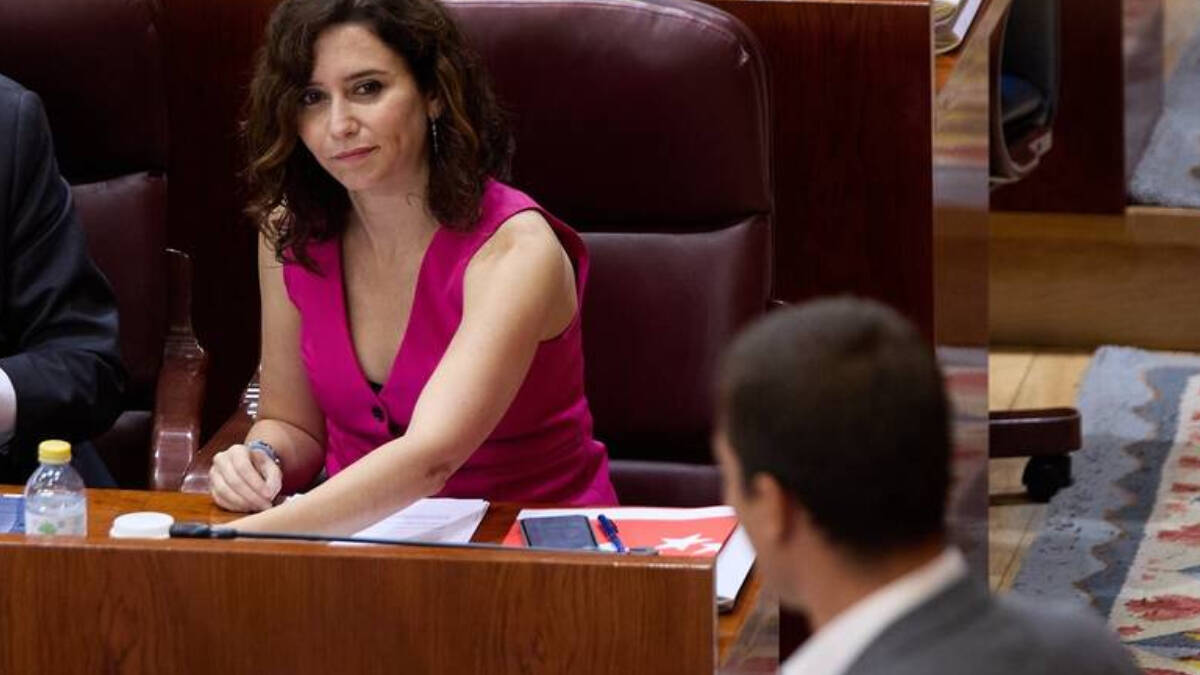 Isabel Díaz Ayuso y el líder del PSOE, Juan Lobato