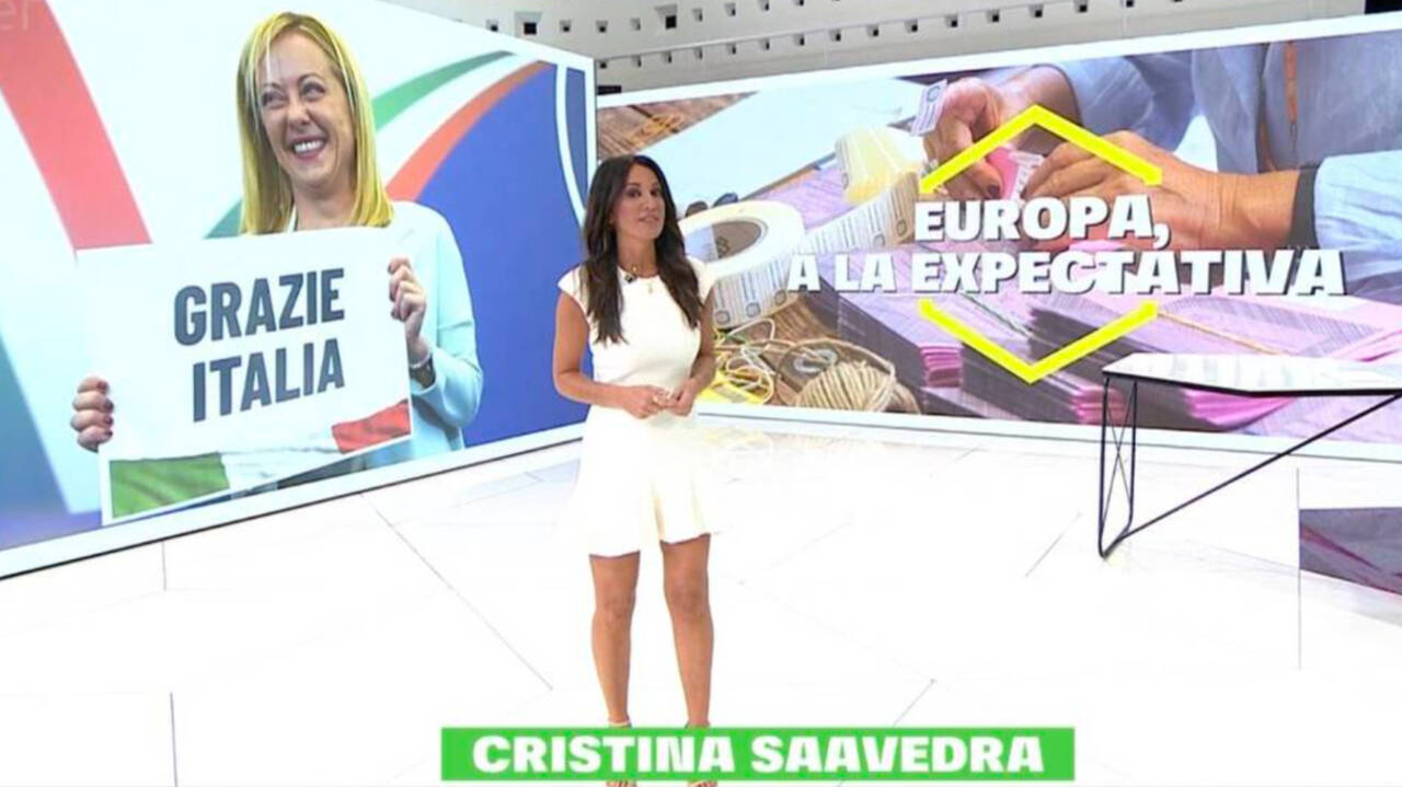 La presentadora de La Sexta, Cristina Saavedra.