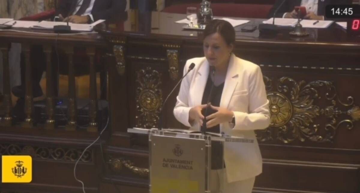 La portavoz del PP en el Ayuntamiento de Valencia,  María José Catalá. 