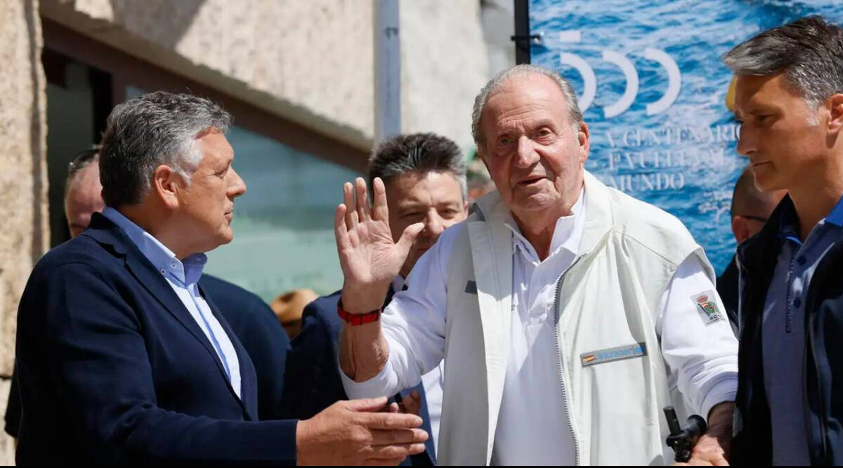 Juan Carlos I en su última visita a España