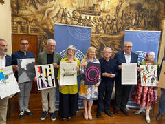 El Ateneo inaugura la exposición solidaria ‘Homenaje a Ucrania’ con obras de nueve reconocidos artistas valencianos 