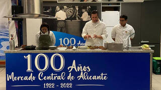 Alicante crea un espacio de showcooking en el Centenario del Mercado Central