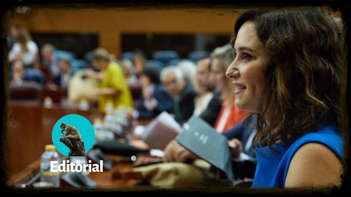 Isabel Díaz Ayuso, en un pleno de la Asamblea de Madrid
