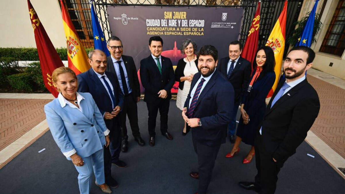 López Miras presenta la candidatura de Murcia a la Agencia Espacial Europea