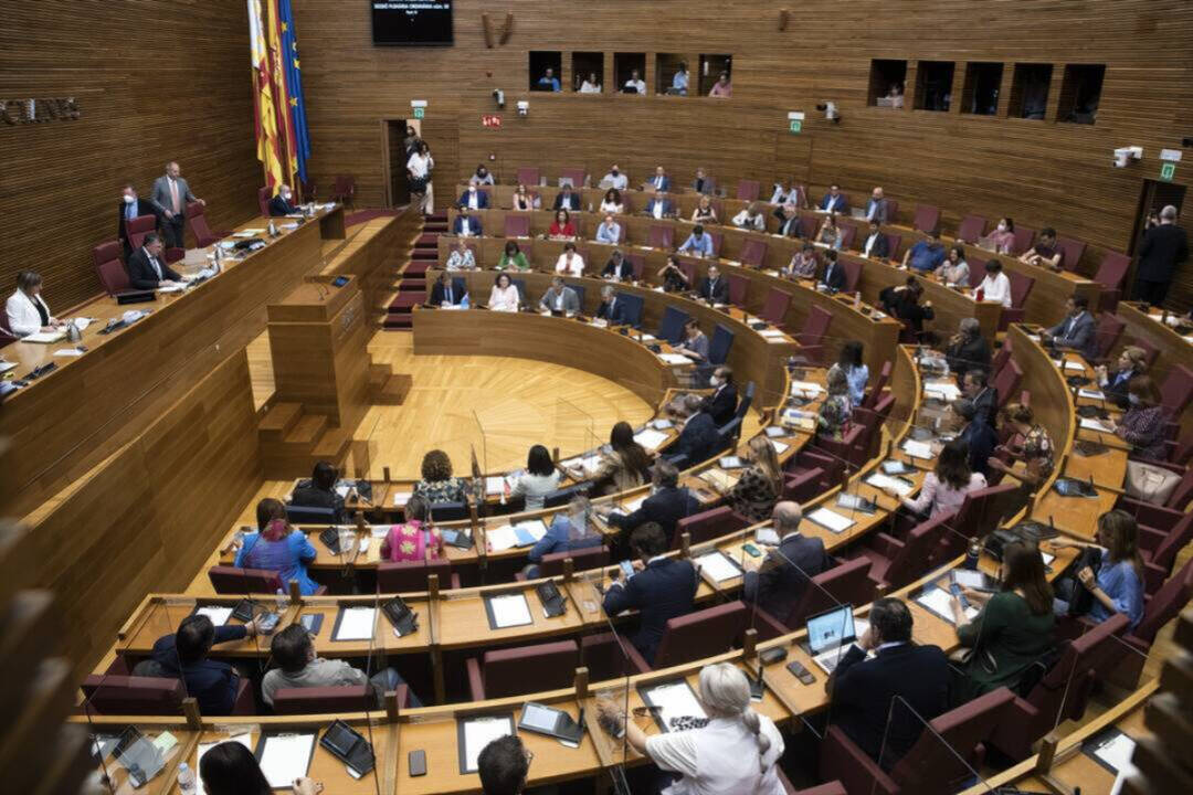 Pleno de Las Cortes Valencianas.