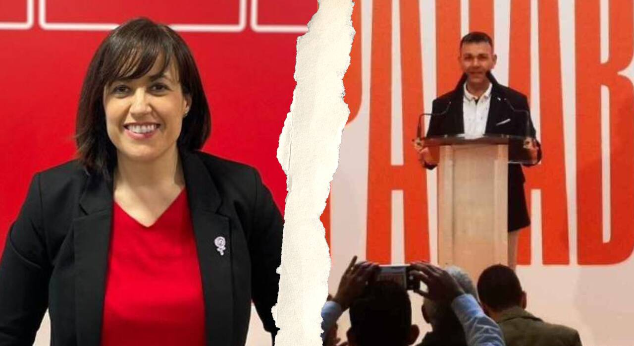 Lorena Silvent (PSOE), derecha, y Jesús Monzó (Compromís), izquierda. 