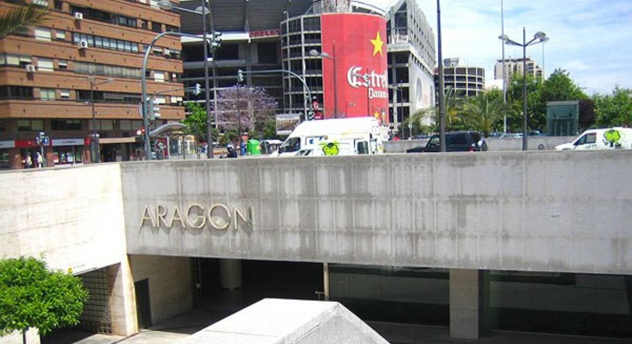 Imagen archivo de la estación de Aragón. 