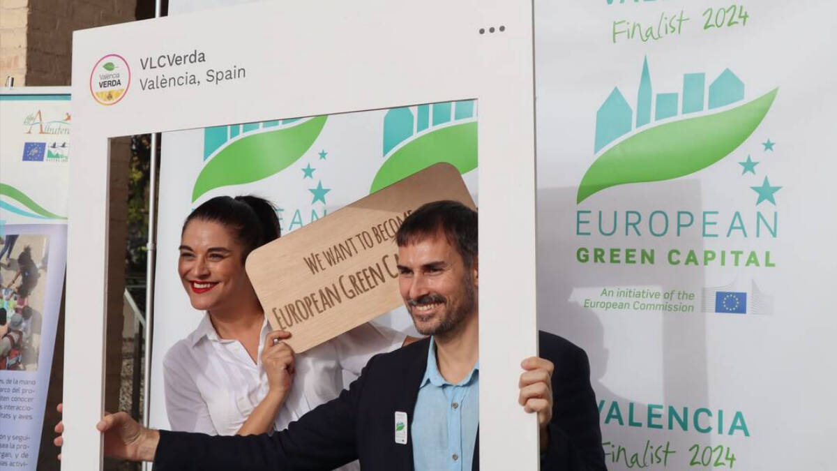 Mireia Mollà apoyando la Capital Verde Europea