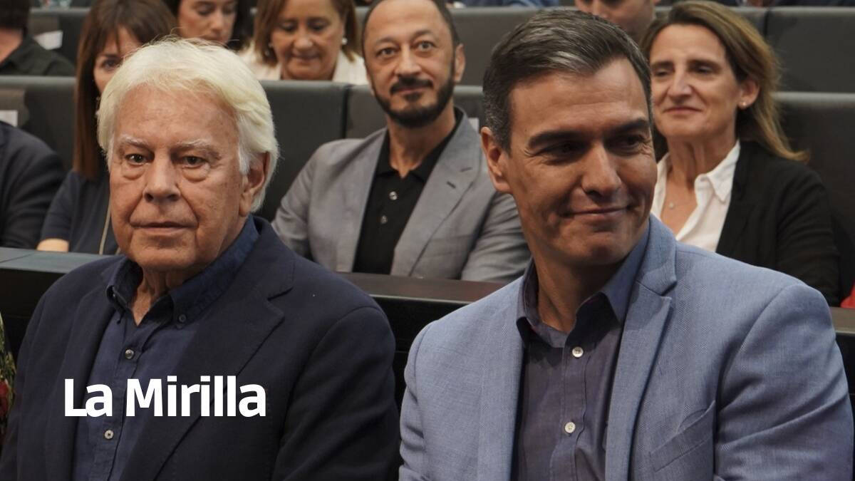 Felipe González y Pedro Sánchez en Sevilla el sábado