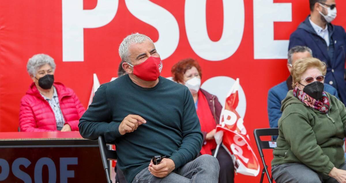 Jorge Javier Vázquez en un mitin del PSOE