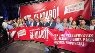 “Se acabó”, Alicante se moviliza contra el maltrato en las inversiones de los PGE